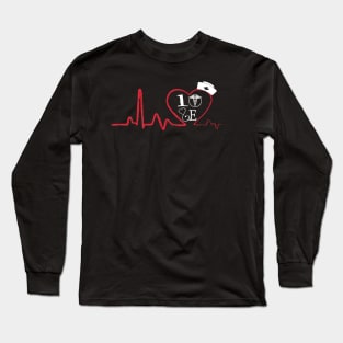 I love nurse, funny medical assistant occupation Long Sleeve T-Shirt